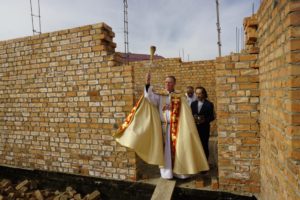 Blessing of construction of the second building